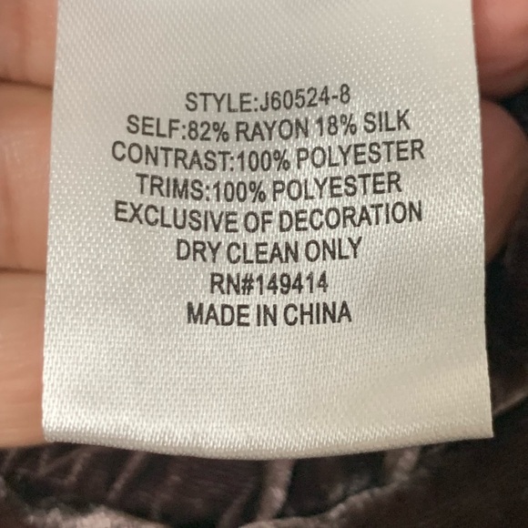 JOHNNY WAS Size XXL Embroidered Velvet Floral Wide Leg Coordinating PullOn Pants - Picture 9 of 12